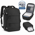 Mochila Viajera Impermeable + 9 Bolsas Organizadoras de Maleta