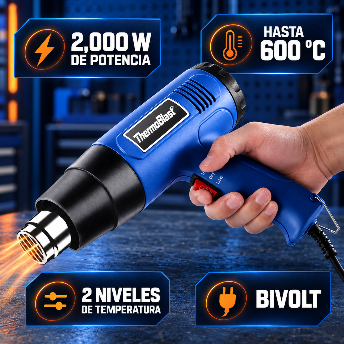 ThermoBlast™ Pistola de Calor